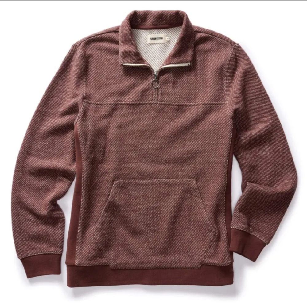 Taylor Stitch The Horizon Pullover Sweater in Ash Double Knit Size 40 / Medium